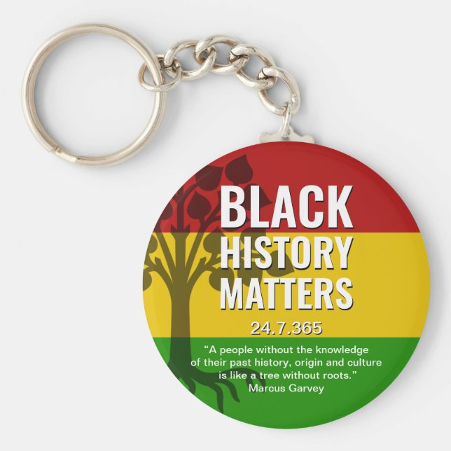 Llavero MARCUS GARVEY Black History (Frente)