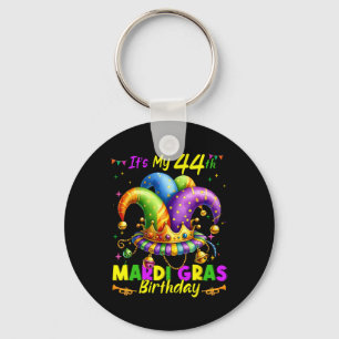 Llavero Mardi Gras 44º cumpleaños Grasa Martes 44 años