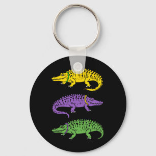 Llavero Mardi Gras Alligator Divertidos Hombres Mardi Gras