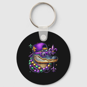 Llavero Mardi Gras Alligator Mardigator Crocodile Kids Boy