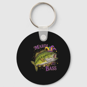 Llavero Mardi Gras - Diseño divertido de pesca
