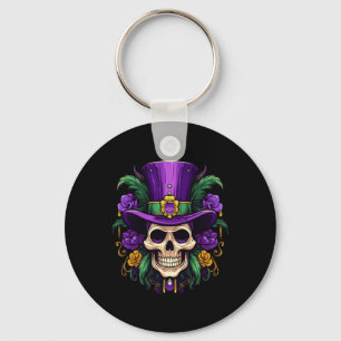 Llavero Mardi Gras Disstume Sugar Skull Carnaval Fiestas H