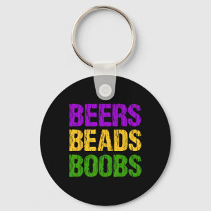 Llavero Mardi Gras Divertido Beers Beads Breve Tee Diversi