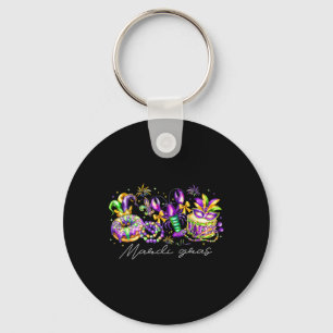 Llavero Mardi Gras Fleur De Lis Beads Louisiana Festival C
