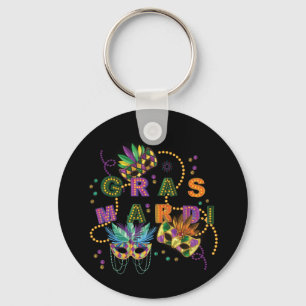 Llavero Mardi Gras moderno