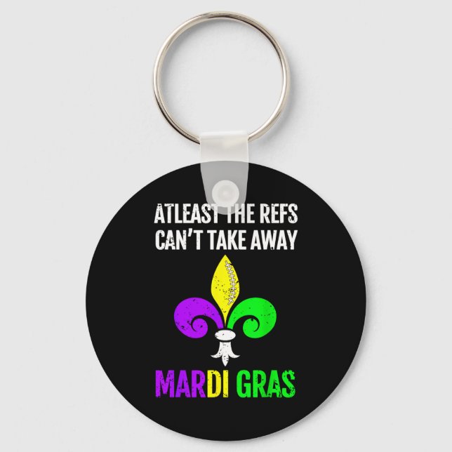 Llavero Mardi Gras New Orleans Funny Football Gift  (Anverso)