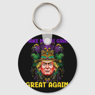 Llavero Mardi Gras Trump 2025 Divertido hace grande al Mar