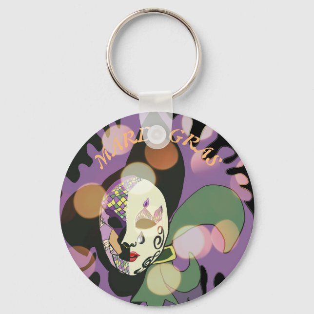 Llavero Mardi Gras Venetian Mask version 2 (Anverso)