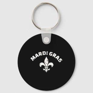 Llavero Mardi Gras Vintage Fleur De Lis
