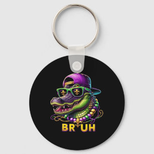Llavero Mardigator Alligator Bruh Mardi Gras Costume a los