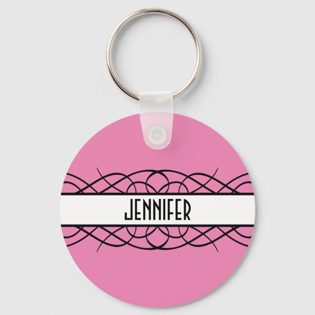 Llavero Marfil Deco Florece (Anverso)