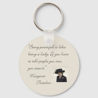 Llavero Margaret Thatcher Cita "Ser poderosa..."