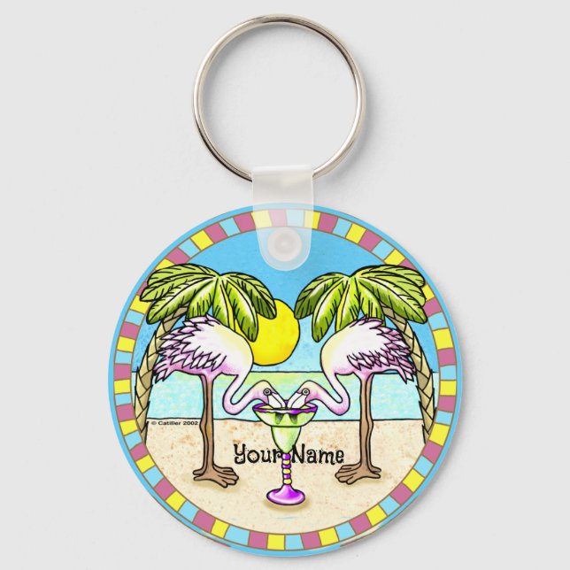 Llavero Margarita Flamingo (Anverso)