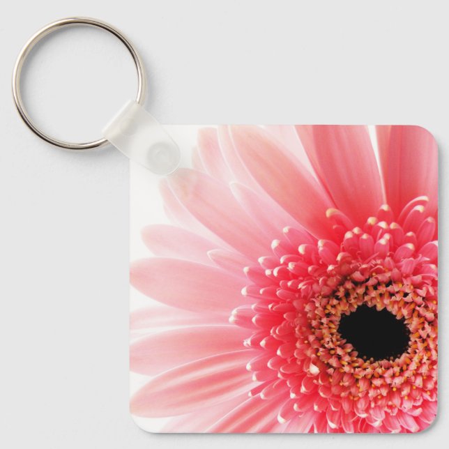 Llavero Margarita Gerbera Rosa (Anverso)