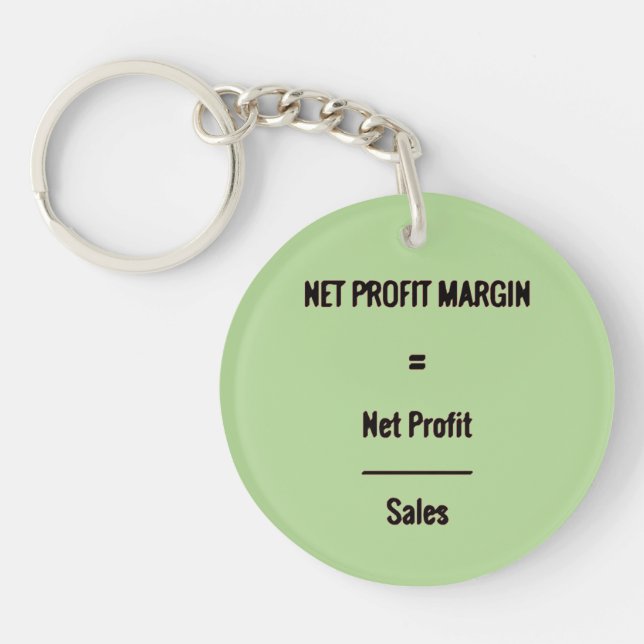 Llavero "Margen de beneficio neto" (Frente)
