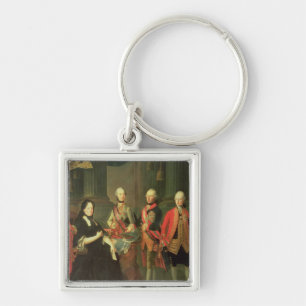 Llavero Maria Teresa de Austria con cuatro de ella