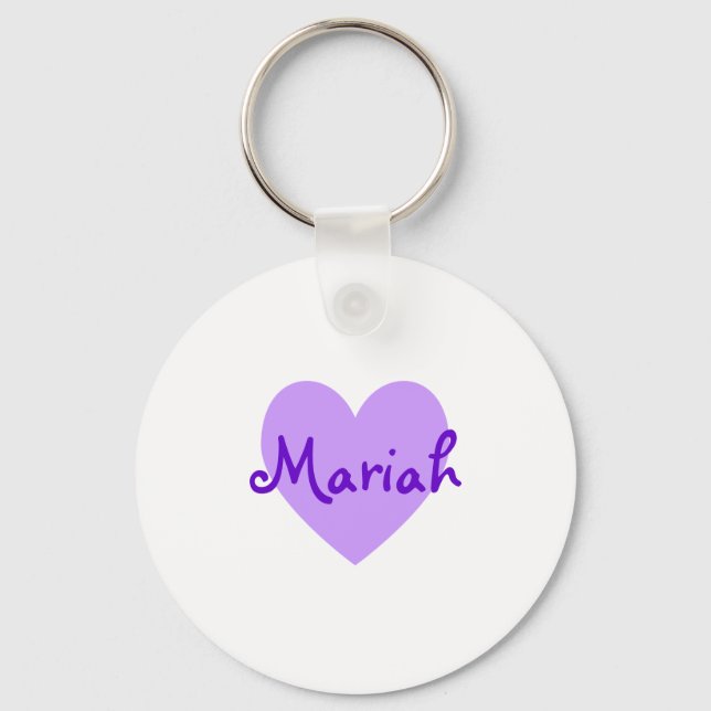 Llavero Mariah en morado (Anverso)
