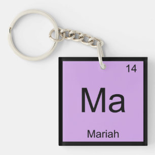 Llavero Mariah Nombre Química Elemento Tabla Periódica