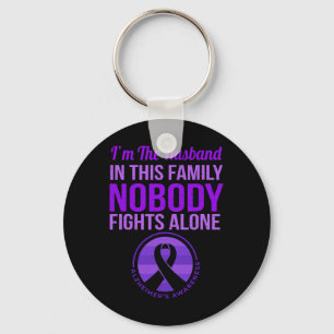 Llavero Marido Nadie Lucha Solo Alzheimerheimer Conciencia