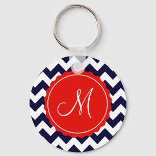 Llavero Marina de guerra e inicial roja del personalizado