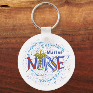 Llavero Marine Nurse Motto