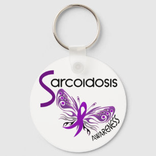 Llavero MARIPOSA 3,1 de la sarcoidosis