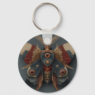 Llavero Mariposa 3D Simétrica Ornamentada con Acentos Dora
