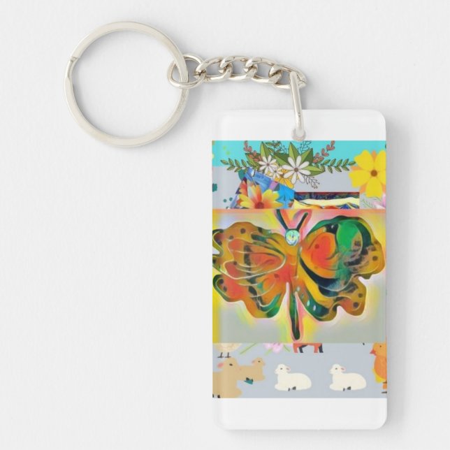 Llavero Mariposa acrílica (Frente)