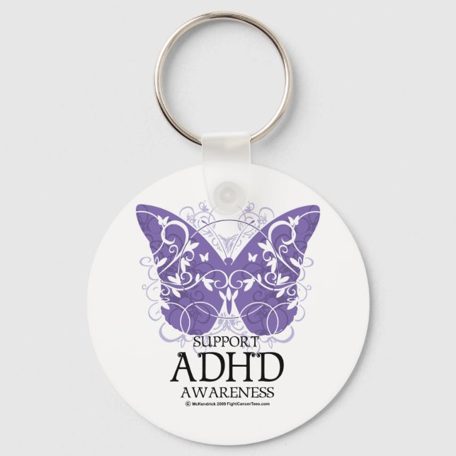 Llavero Mariposa ADHD (Anverso)