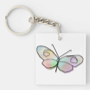 Llavero Mariposa alambre