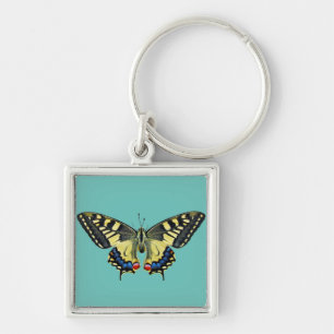 Llavero Mariposa amarilla y negra