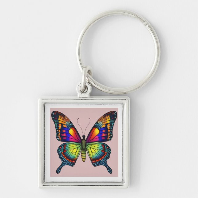 Llavero Mariposa arcoiris (Frente)