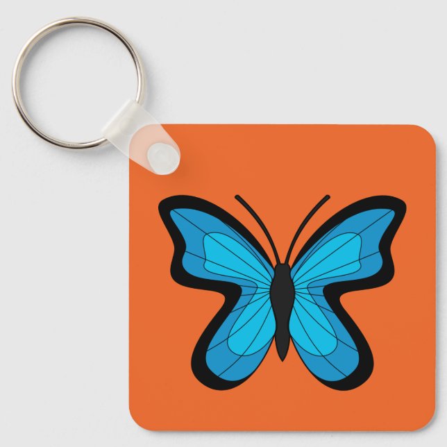 Llavero Mariposa azul (Anverso)