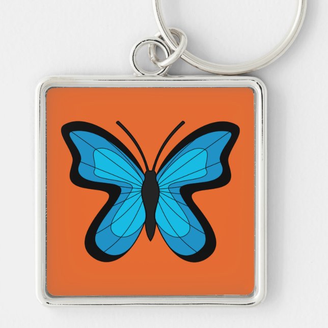 Llavero Mariposa azul (Frente)