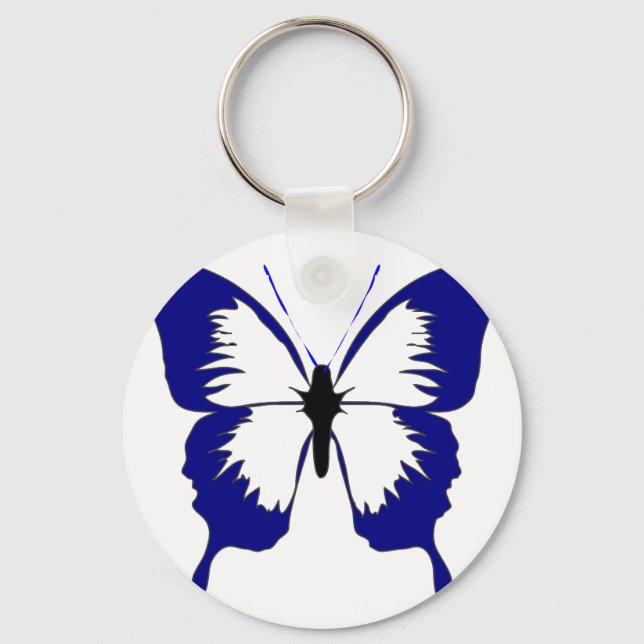 Llavero Mariposa azul (Anverso)