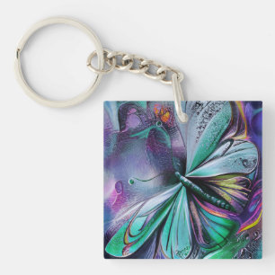 Llavero Mariposa Azul