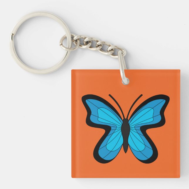 Llavero Mariposa azul (Frente)
