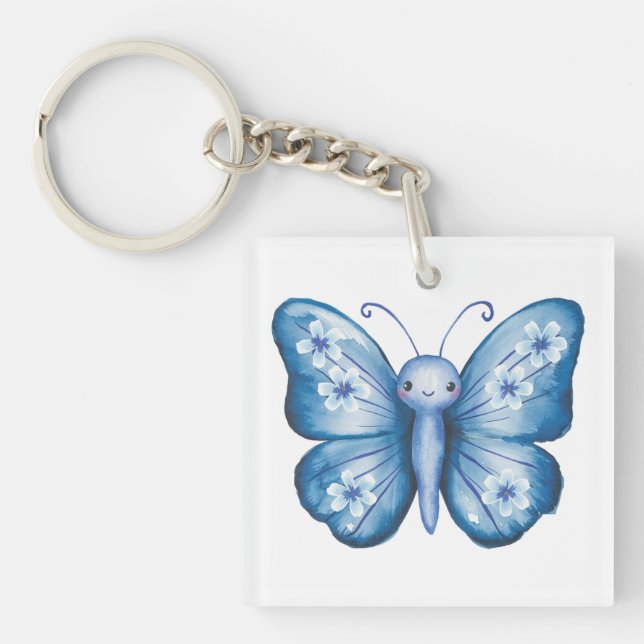 Llavero Mariposa azul (Frente)