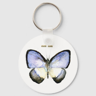 Llavero Mariposa: Azul de Banda Verde