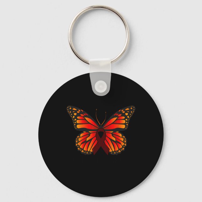 Llavero Mariposa Célula de anemia falciforme Ap de sensibi (Anverso)