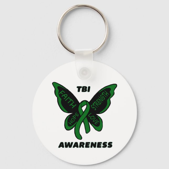Llavero Mariposa/Conciencia...TBI (Anverso)