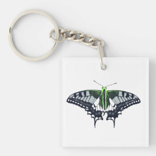Llavero Mariposa de cola de cerda con bandera de género