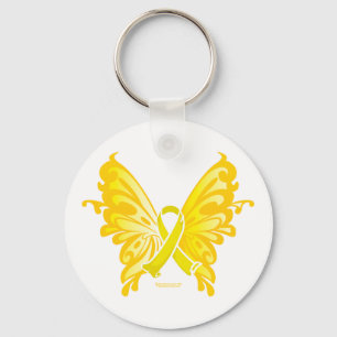 Llavero Mariposa de la cinta de la prevención del suicidi
