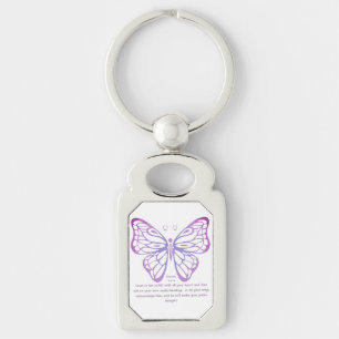 Llavero Mariposa de la inspiración de la escritura del