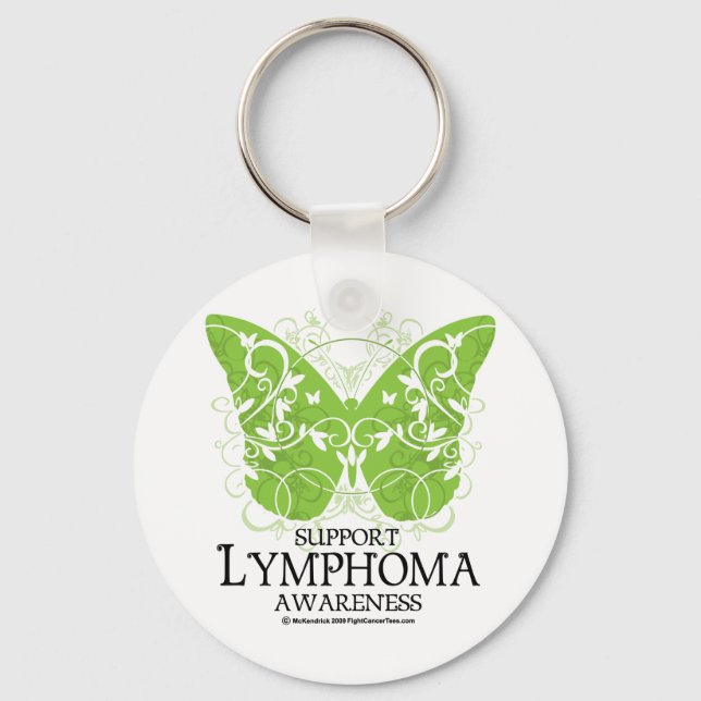 Llavero Mariposa de Linfoma (Anverso)