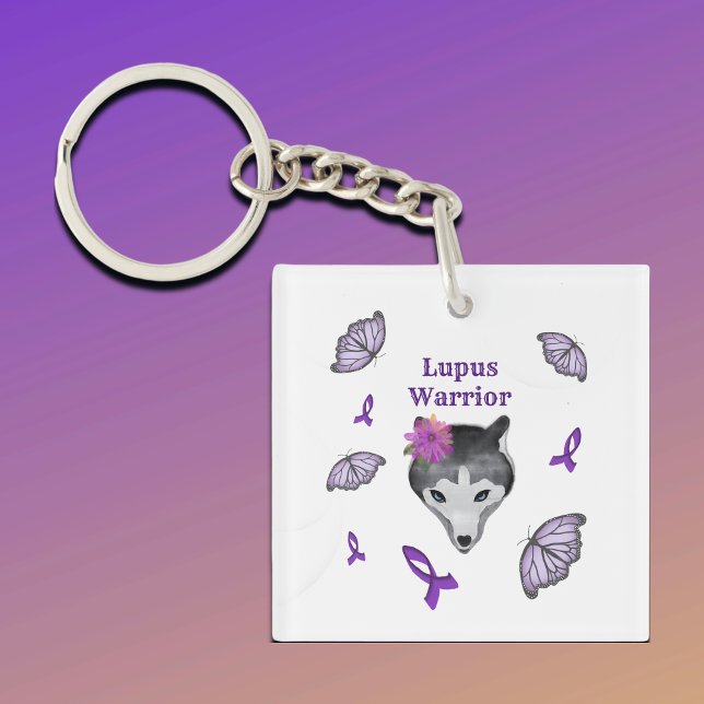 Llavero Mariposa de Lupus Warrif Wolf Purple Ribbon (Subido por el creador)