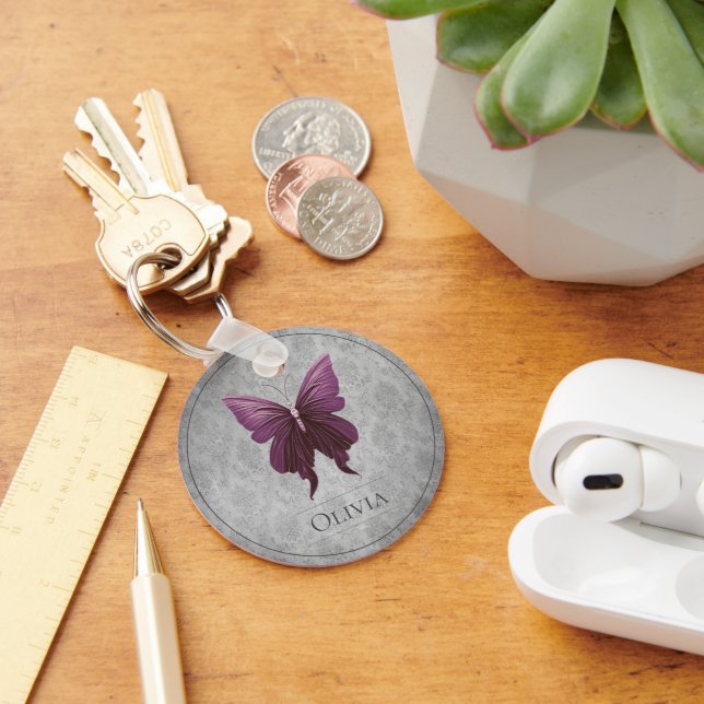 Llavero Mariposa de Magenta Jeweld (Escritorio )