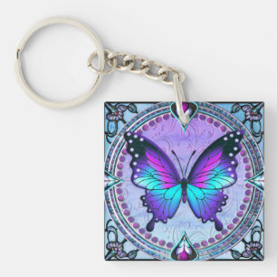 Llavero Mariposa de sublimación con fondo