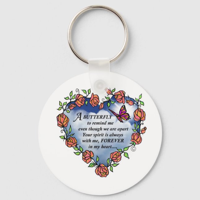 Llavero Mariposa del cielo (Anverso)