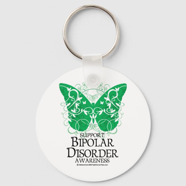 Llavero Mariposa desordenada bipolar (Anverso)